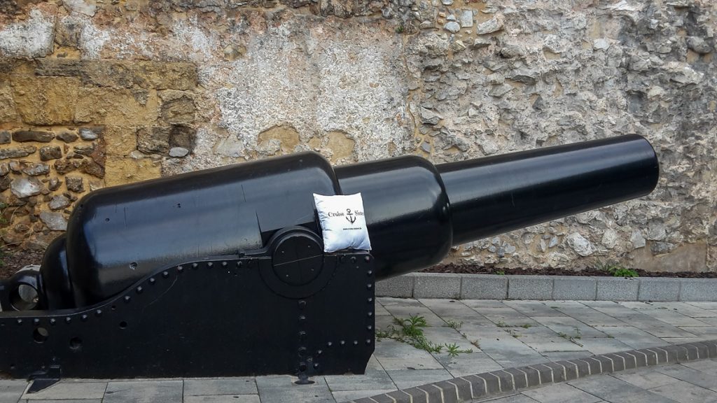 Canons in the port of Gibraltar
