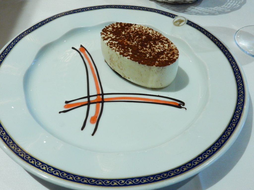 Eurodam Gala Dinner Tiramisu