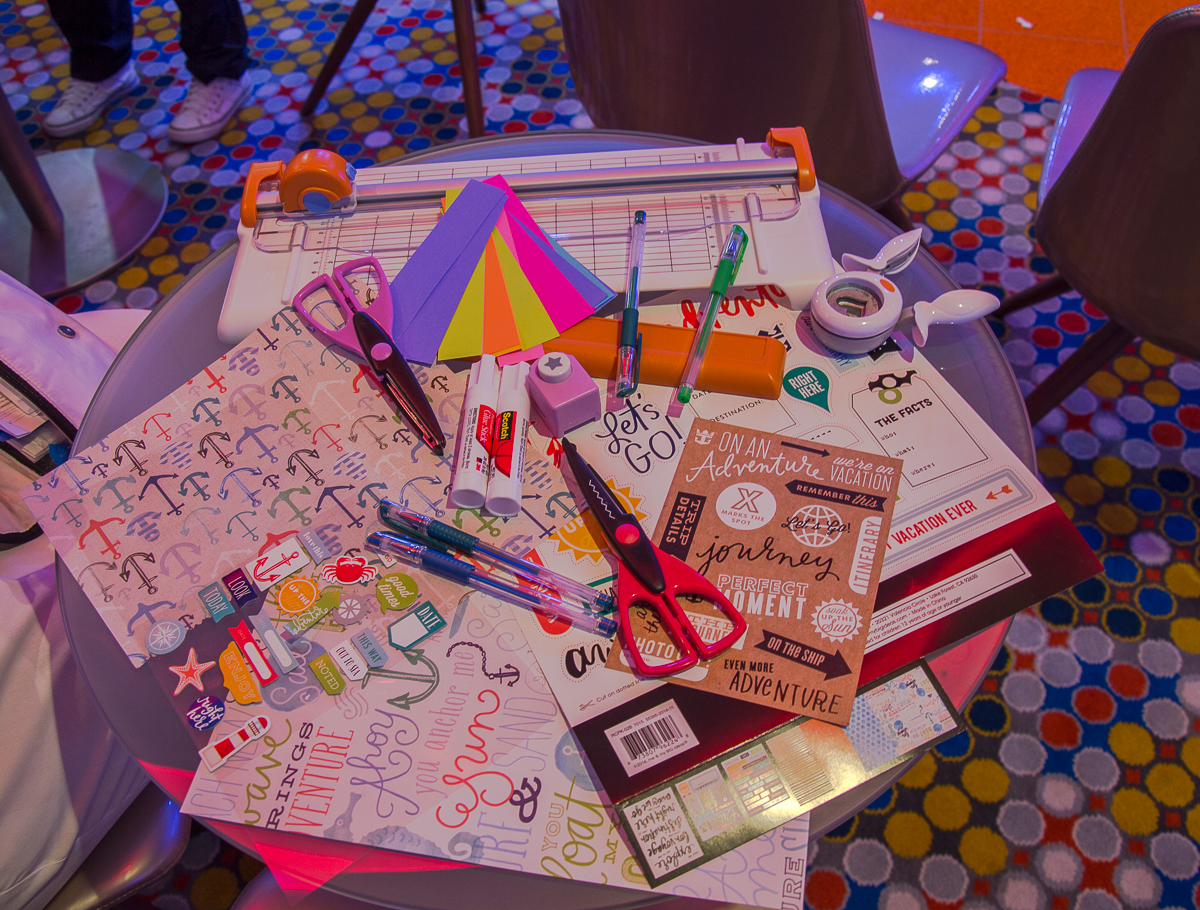 Scrapbooking course onboard Harmony of the Seas