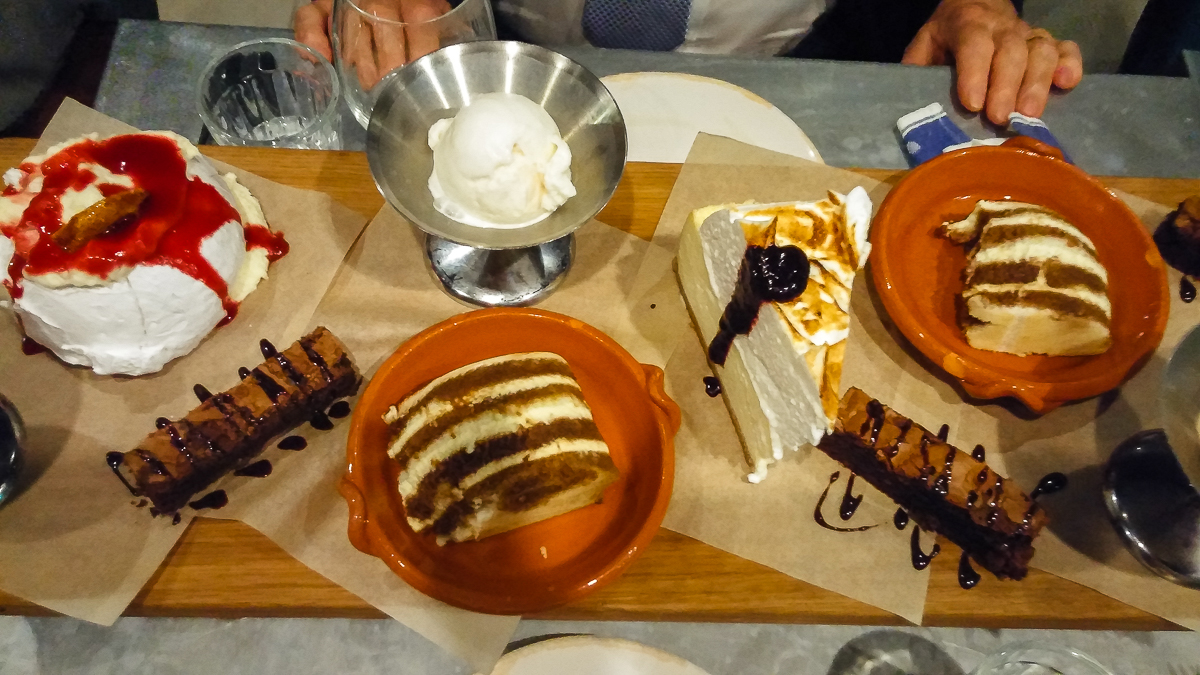 Desserts at Jamie's Italian aboard Harmony of the Seas